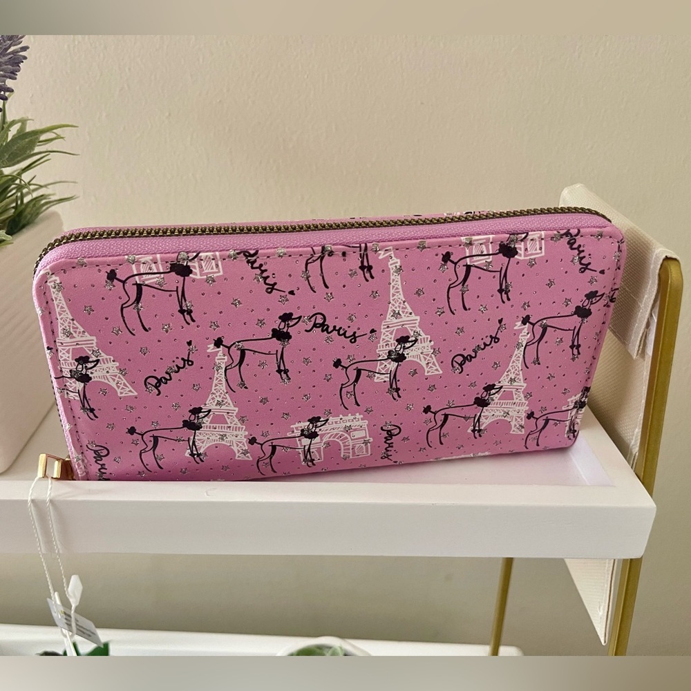 Pink Parisian Print Wallet - Picture 2 of 4